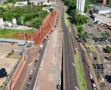 Obras do novo Trevo do Catuaí em Maringá