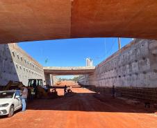 Obras do novo Trevo do Catuaí em Maringá