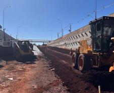 Obras do novo Trevo do Catuaí em Maringá