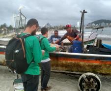 Acompanhamento técnico da atividade pesqueira na Baía de Guaratuba