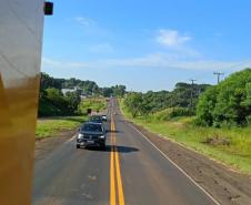 PR-170 sinalização horizontal em Guarapuava