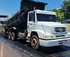  DER/PR realiza melhorias no pavimento de rodovia que dá acesso a Maravilha 