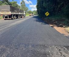 Rodovia entre Nova Tebas e Pitanga recebe serviços de conservação do DER/PR
