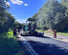 Rodovia entre Nova Tebas e Pitanga recebe serviços de conservação do DER/PR