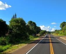 PRC-158 em Rio Bonito do Iguaçu, serviços de reperfilagem e sinalização