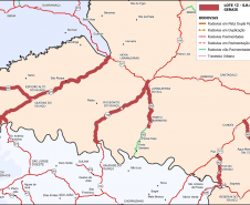 DER/PR faz melhorias no pavimento de trevo rodoviário em Candói
