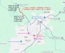 Rio Negro - Rua Juvenal Ferreira Pinto e Estrada Darci de Oliveira Braz