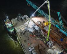 Iluminação, acessos e guarda-corpos: Ponte de Guaratuba entra na reta final de obras