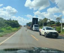 DER/PR recupera acostamentos da PR-170 no perímetro urbano de Pinhão