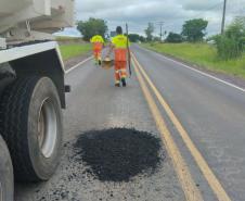  Rodovia entre Carlópolis e Guapirama começa a receber melhorias no pavimento 
