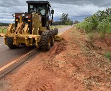 DER/PR começa conservação entre Santa Cruz de Monte Castelo e Querência do Norte