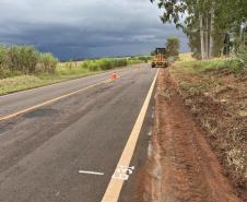 DER/PR começa conservação entre Santa Cruz de Monte Castelo e Querência do Norte