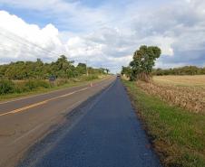 Rodovia de Foz do Jordão recebe melhorias na pista e nos acostamentos