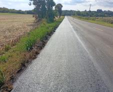 Rodovia de Foz do Jordão recebe melhorias na pista e nos acostamentos