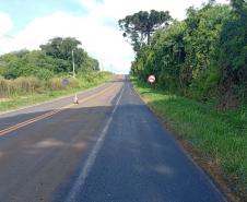 Rodovia de Foz do Jordão recebe melhorias na pista e nos acostamentos