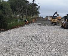  Duplicação em concreto da PRC-466 entre Turvo e Palmeirinha chega a 22,7% de execução 