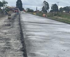  Duplicação em concreto da PRC-466 entre Turvo e Palmeirinha chega a 22,7% de execução 