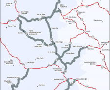 DER/PR executa serviços de conservação na PR-180 entre Marmeleiro e Santa Catarina
