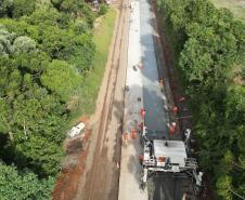Restauração de rodovias entre Pitanga e Nova Tebas avança no primeiro mês de obras