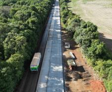 Restauração de rodovias entre Pitanga e Nova Tebas avança no primeiro mês de obras