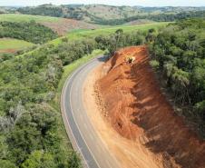 Restauração de rodovias entre Pitanga e Nova Tebas avança no primeiro mês de obras