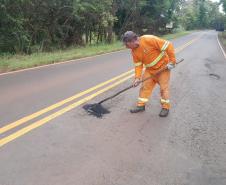 DER/PR começa conservação em 53,1 km da PR-092 na região Norte