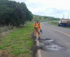 DER/PR começa conservação em 53,1 km da PR-092 na região Norte