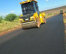 DER/PR recupera PR-218 entre Santo Antônio do Paraíso e São Sebastião da Amoreira