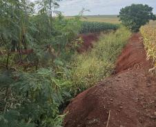 DER/PR vai corrigir erosão e melhorar drenagem de águas em rodovia de Ourizona