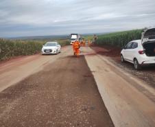 PR-537 entre Bela Vista do Paraíso e Florestópolis recebe serviços de conservação