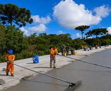 Restauração em concreto da PR-151 entre Ponta Grossa e Palmeira chega a 53% de execução
