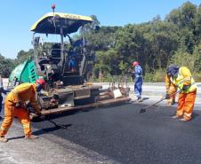 Restauração em concreto da PR-151 entre Ponta Grossa e Palmeira chega a 53% de execução