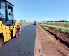 DER/PR promove obras de conservação do pavimento da PR-317 em Santa Helena