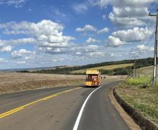 PR-662: rodovia de Foz do Jordão recebe nova sinalização horizontal definitiva