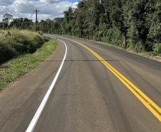 PR-662: rodovia de Foz do Jordão recebe nova sinalização horizontal definitiva