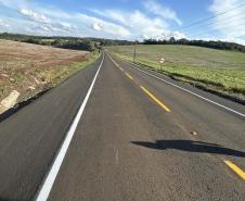 PR-662: rodovia de Foz do Jordão recebe nova sinalização horizontal definitiva