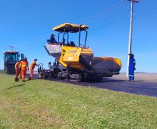 DER/PR recupera pavimento de rodovia entre Castro e Tibagi, nos Campos Gerais