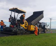 DER/PR recupera pavimento de rodovia entre Castro e Tibagi, nos Campos Gerais