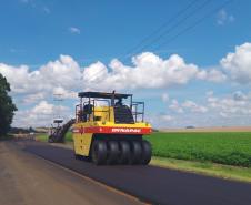 DER/PR recupera pavimento de rodovia entre Castro e Tibagi, nos Campos Gerais