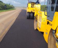 DER/PR recupera pavimento de rodovia entre Castro e Tibagi, nos Campos Gerais