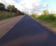 DER/PR recupera pavimento de rodovia entre Castro e Tibagi, nos Campos Gerais