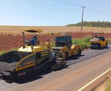 DER/PR reforça o pavimento da PR-090 entre Sertanópolis e Bela Vista do Paraíso