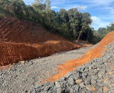 No 3° mês, pavimentação da rodovia entre Imbaú e Reserva chega a 7,5% de execução