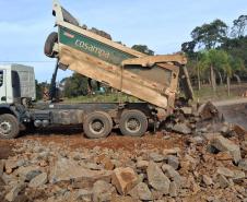 No 3° mês, pavimentação da rodovia entre Imbaú e Reserva chega a 7,5% de execução