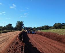 Sonho antigo, PR-239 entre Mato Rico e Roncador já tem obras de pavimentação