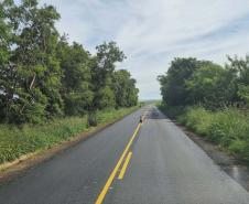 DER/PR realiza serviços de conservação em rodovias entre Uraí e Rancho Alegre