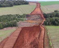 Obra do Contorno Noroeste de Pato Branco avança em terraplenagem e bueiros