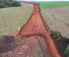 Obra do Contorno Noroeste de Pato Branco avança em terraplenagem e bueiros