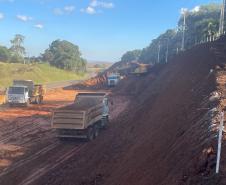 Obras de duplicação em concreto da PRC-466 entre Turvo e Palmeirinha ultrapassam 45%