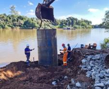 Nova ponte entre Japurá e São Carlos do Ivaí se prepara para começar escavações no Rio Ivaí